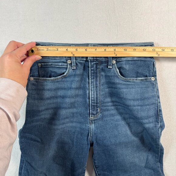 Abercrombie and Fitch Jeans Womens 26 Blue Skinny Ankle High Rise Dark Wash - Picture 7 of 13